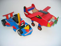 wooden cars